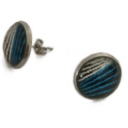 Blue & White Stud Earrings...